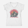 Highly Motivated To Do Nothing-Womens-V-Neck-Tee-glitchygorilla
