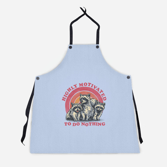 Highly Motivated To Do Nothing-Unisex-Kitchen-Apron-glitchygorilla