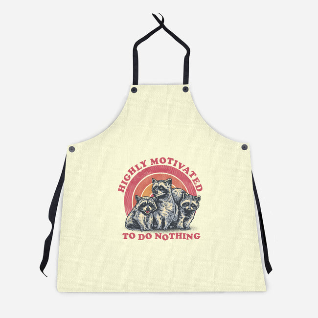 Highly Motivated To Do Nothing-Unisex-Kitchen-Apron-glitchygorilla