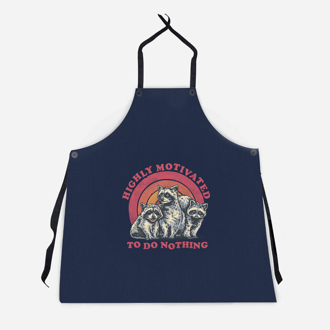 Highly Motivated To Do Nothing-Unisex-Kitchen-Apron-glitchygorilla