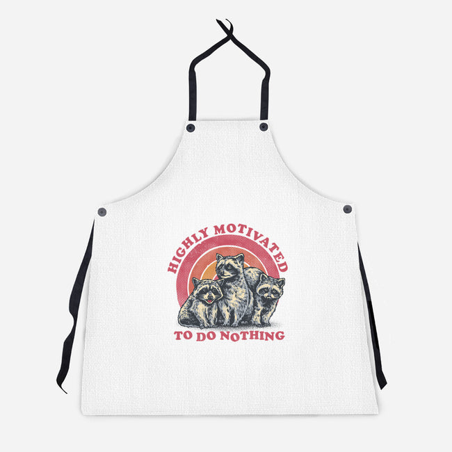 Highly Motivated To Do Nothing-Unisex-Kitchen-Apron-glitchygorilla
