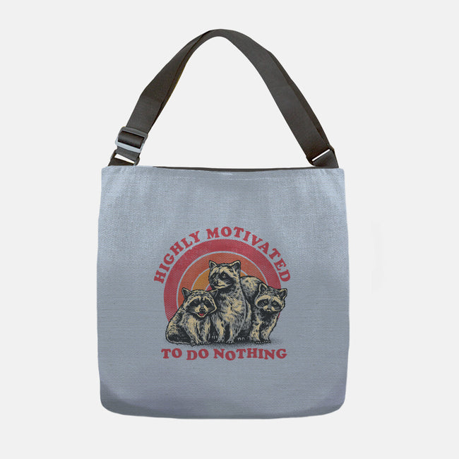 Highly Motivated To Do Nothing-None-Adjustable Tote-Bag-glitchygorilla