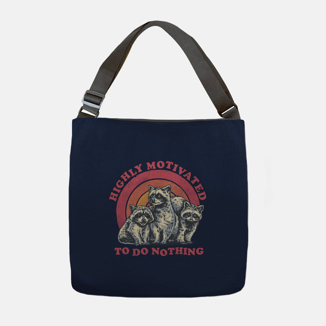Highly Motivated To Do Nothing-None-Adjustable Tote-Bag-glitchygorilla