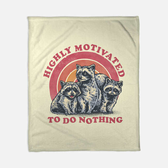 Highly Motivated To Do Nothing-None-Fleece-Blanket-glitchygorilla