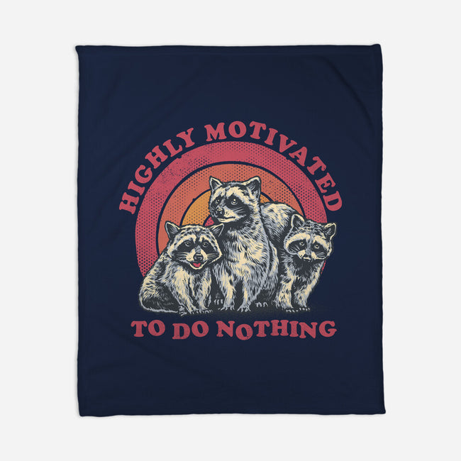 Highly Motivated To Do Nothing-None-Fleece-Blanket-glitchygorilla