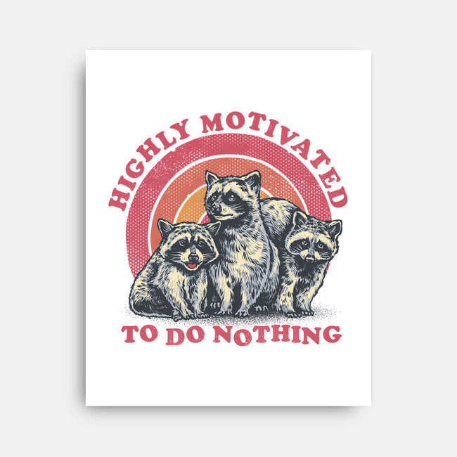 Highly Motivated To Do Nothing-None-Stretched-Canvas-glitchygorilla