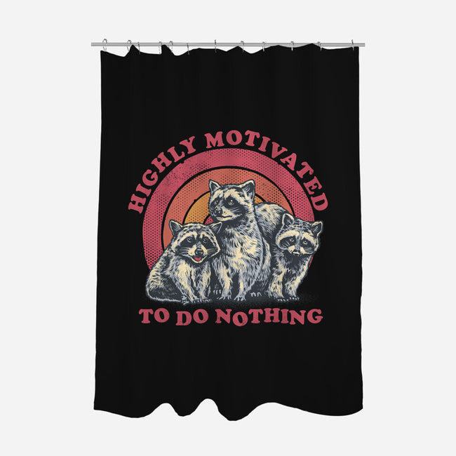 Highly Motivated To Do Nothing-None-Polyester-Shower Curtain-glitchygorilla