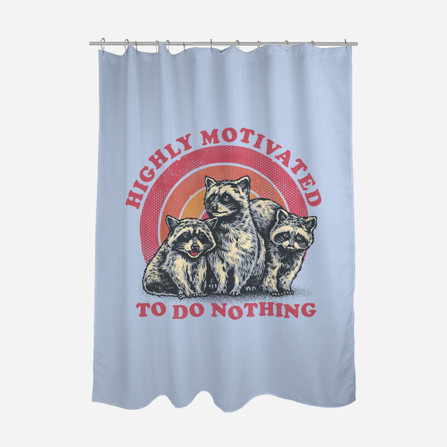 Highly Motivated To Do Nothing-None-Polyester-Shower Curtain-glitchygorilla