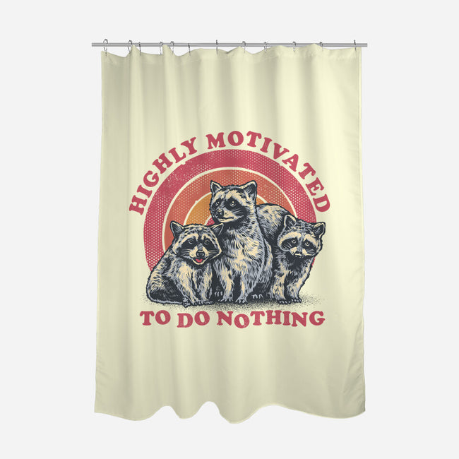 Highly Motivated To Do Nothing-None-Polyester-Shower Curtain-glitchygorilla