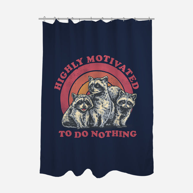 Highly Motivated To Do Nothing-None-Polyester-Shower Curtain-glitchygorilla