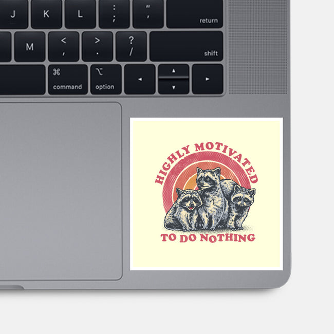 Highly Motivated To Do Nothing-None-Glossy-Sticker-glitchygorilla