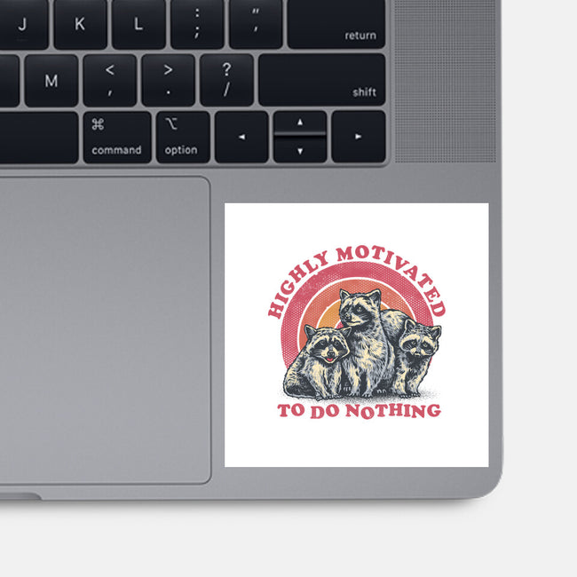 Highly Motivated To Do Nothing-None-Glossy-Sticker-glitchygorilla