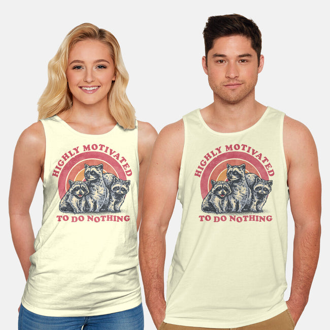 Highly Motivated To Do Nothing-Unisex-Basic-Tank-glitchygorilla