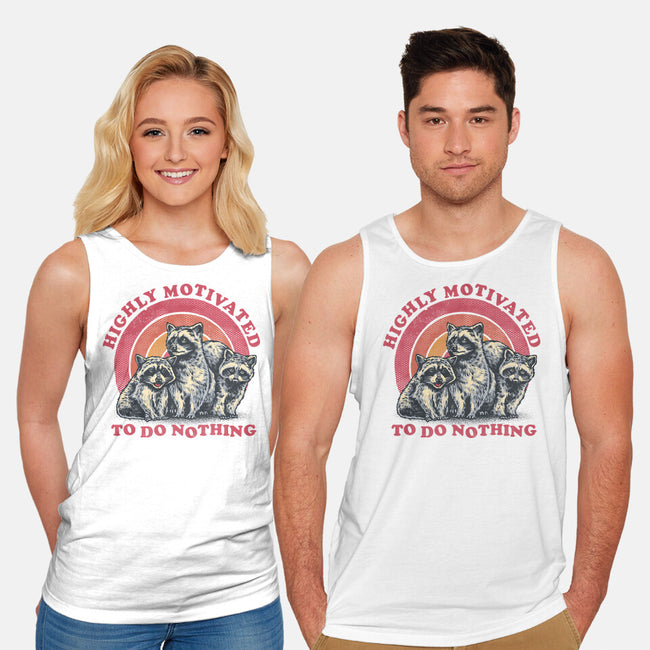 Highly Motivated To Do Nothing-Unisex-Basic-Tank-glitchygorilla