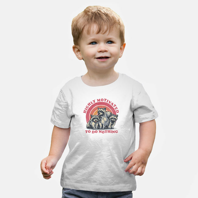 Highly Motivated To Do Nothing-Baby-Basic-Tee-glitchygorilla