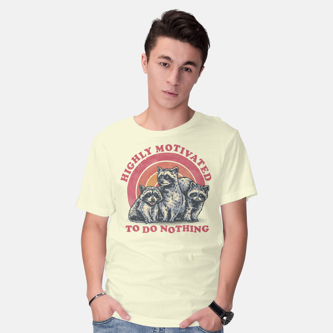 Highly Motivated To Do Nothing-Mens-Basic-Tee-glitchygorilla
