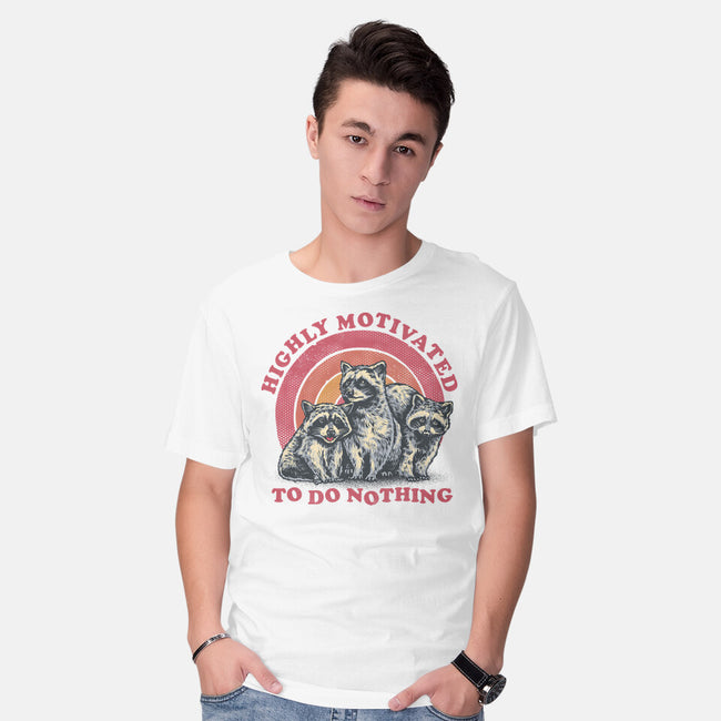 Highly Motivated To Do Nothing-Mens-Basic-Tee-glitchygorilla