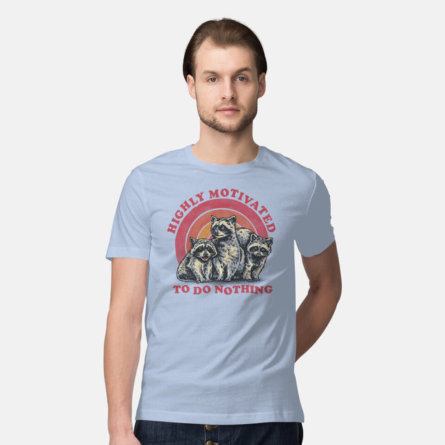 Highly Motivated To Do Nothing-Mens-Premium-Tee-glitchygorilla