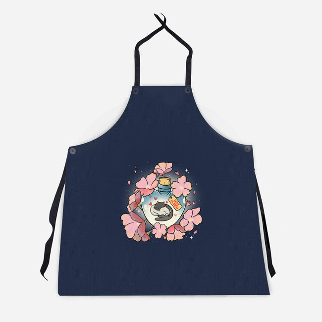 Love Meow-Unisex-Kitchen-Apron-Freecheese