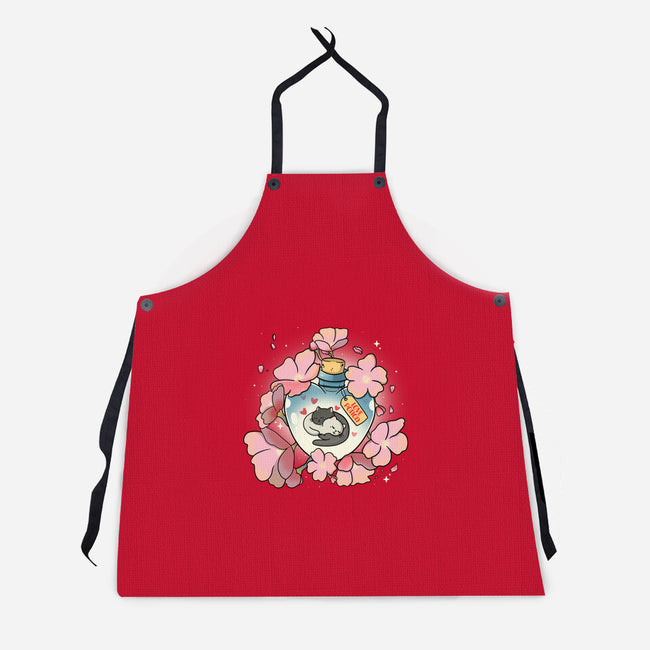 Love Meow-Unisex-Kitchen-Apron-Freecheese
