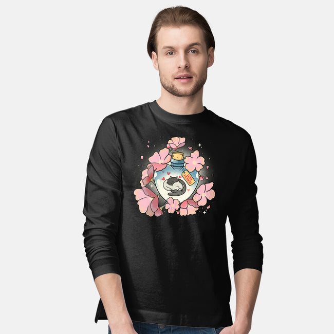 Love Meow-Mens-Long Sleeved-Tee-Freecheese