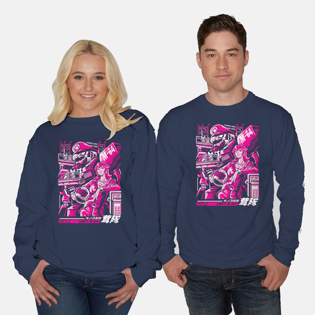 Turtle Destroyer-Unisex-Crew Neck-Sweatshirt-arace