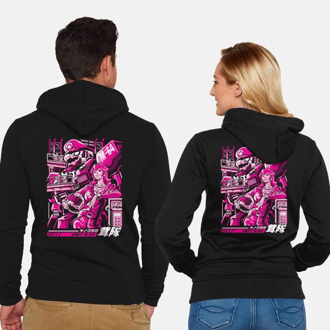 Turtle Destroyer-Unisex-Zip-Up-Sweatshirt-arace