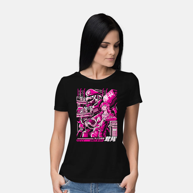 Turtle Destroyer-Womens-Basic-Tee-arace
