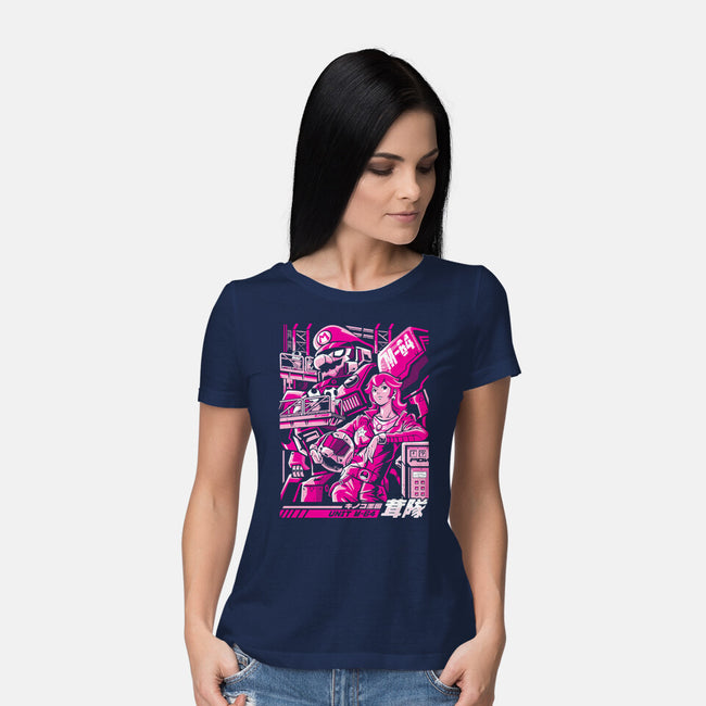 Turtle Destroyer-Womens-Basic-Tee-arace