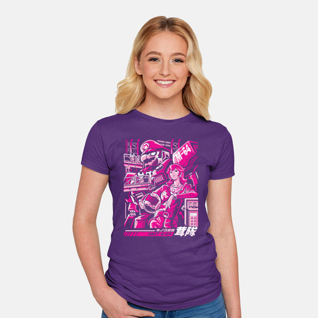 Turtle Destroyer-Womens-Fitted-Tee-arace