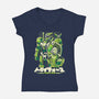 Triad Frontier-Womens-V-Neck-Tee-arace
