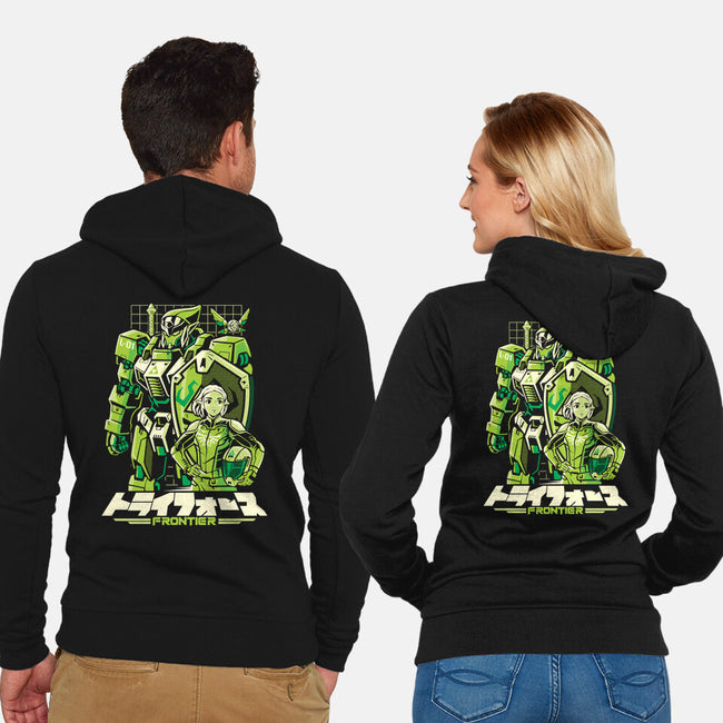 Triad Frontier-Unisex-Zip-Up-Sweatshirt-arace