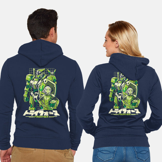Triad Frontier-Unisex-Zip-Up-Sweatshirt-arace