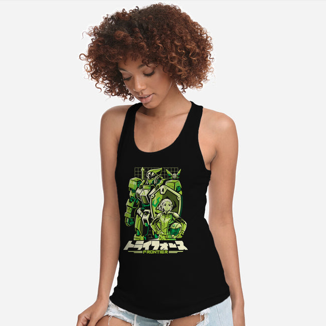 Triad Frontier-Womens-Racerback-Tank-arace