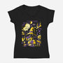 Mage Latte-Womens-V-Neck-Tee-arace