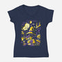 Mage Latte-Womens-V-Neck-Tee-arace