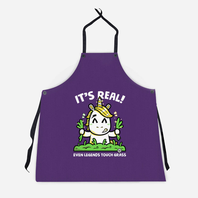 Even Legends Touch Grass-Unisex-Kitchen-Apron-krisren28