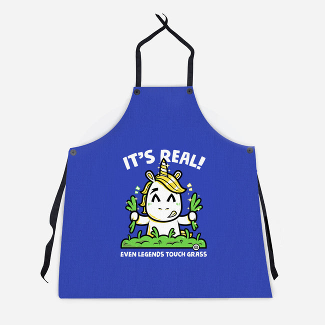 Even Legends Touch Grass-Unisex-Kitchen-Apron-krisren28