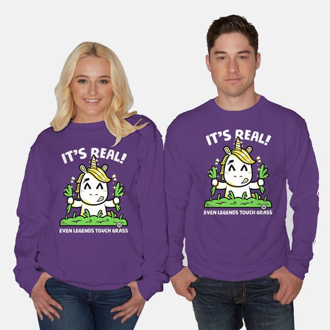 Even Legends Touch Grass-Unisex-Crew Neck-Sweatshirt-krisren28