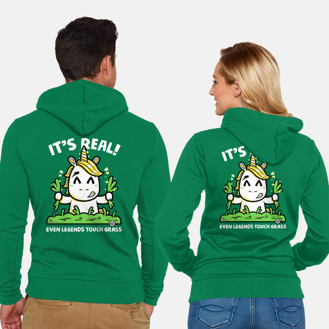 Even Legends Touch Grass-Unisex-Zip-Up-Sweatshirt-krisren28