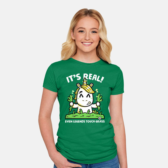Even Legends Touch Grass-Womens-Fitted-Tee-krisren28