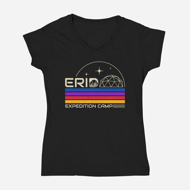 Erid Expedition Camp-Womens-V-Neck-Tee-sachpica