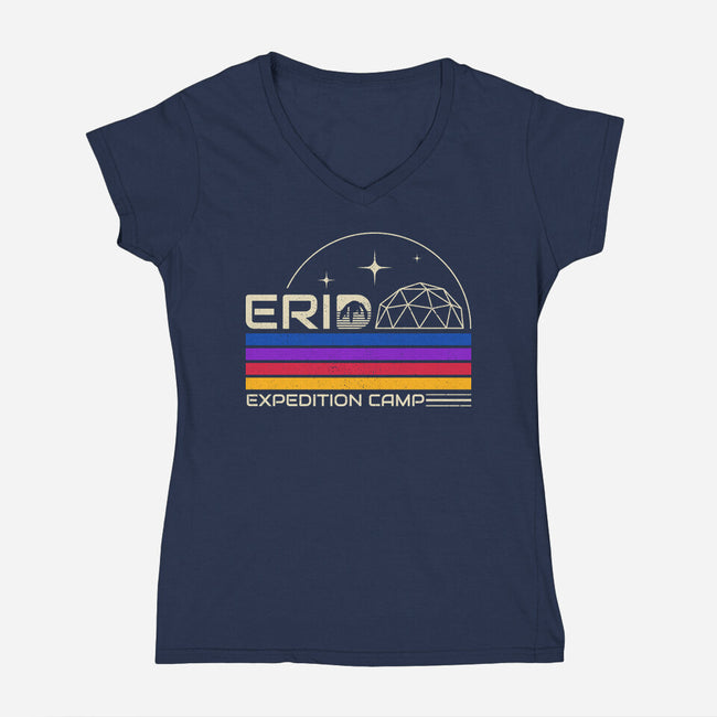 Erid Expedition Camp-Womens-V-Neck-Tee-sachpica