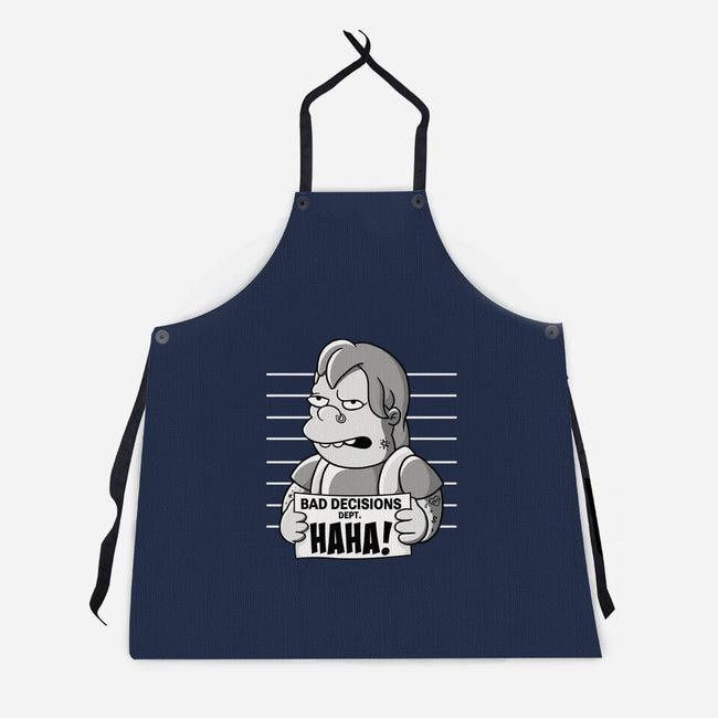 Bad Decisions Dept-Unisex-Kitchen-Apron-leepianti