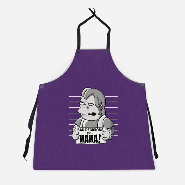 Bad Decisions Dept-Unisex-Kitchen-Apron-leepianti