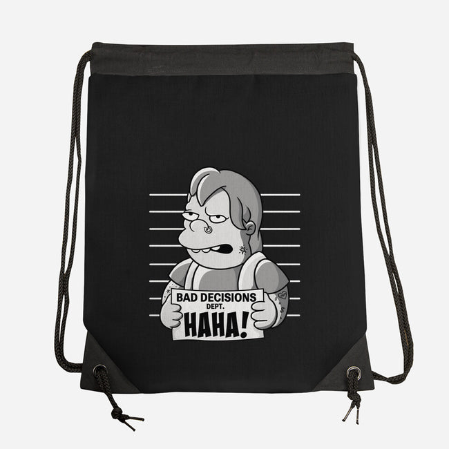 Bad Decisions Dept-None-Drawstring-Bag-leepianti