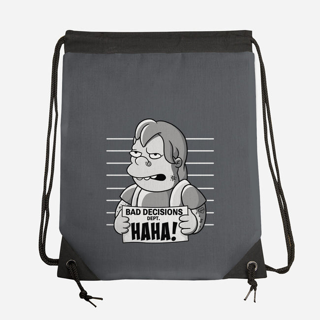 Bad Decisions Dept-None-Drawstring-Bag-leepianti