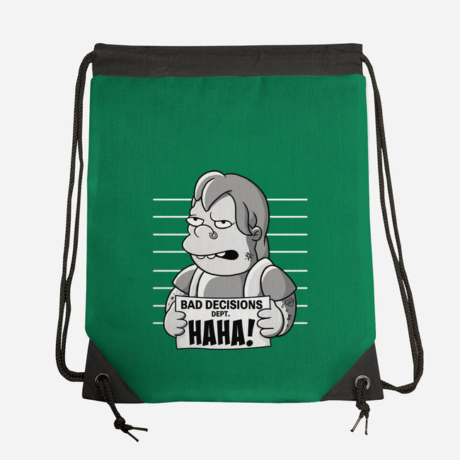 Bad Decisions Dept-None-Drawstring-Bag-leepianti