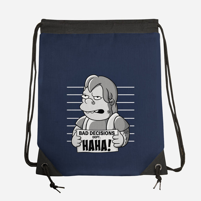 Bad Decisions Dept-None-Drawstring-Bag-leepianti