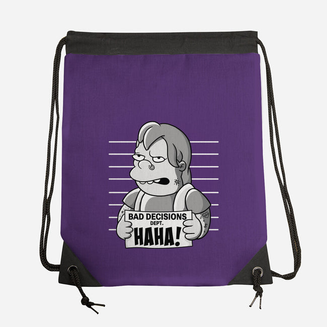 Bad Decisions Dept-None-Drawstring-Bag-leepianti